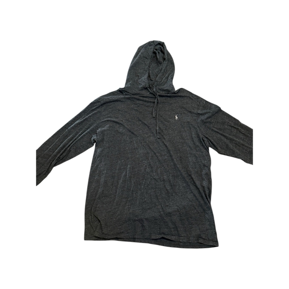 Polo Ralph Lauren Men’s Jersey Hooded T-Shirt Black Marl Heather Sz 2XLT - Picture 6 of 8